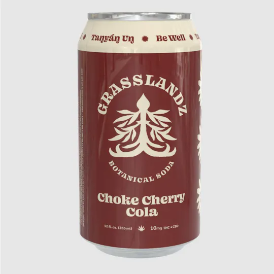 Grasslandz - Grasslandz | 1:1 THC:CBD Choke Cherry Cola | Carbonated | 10mg | 12fl oz - 1