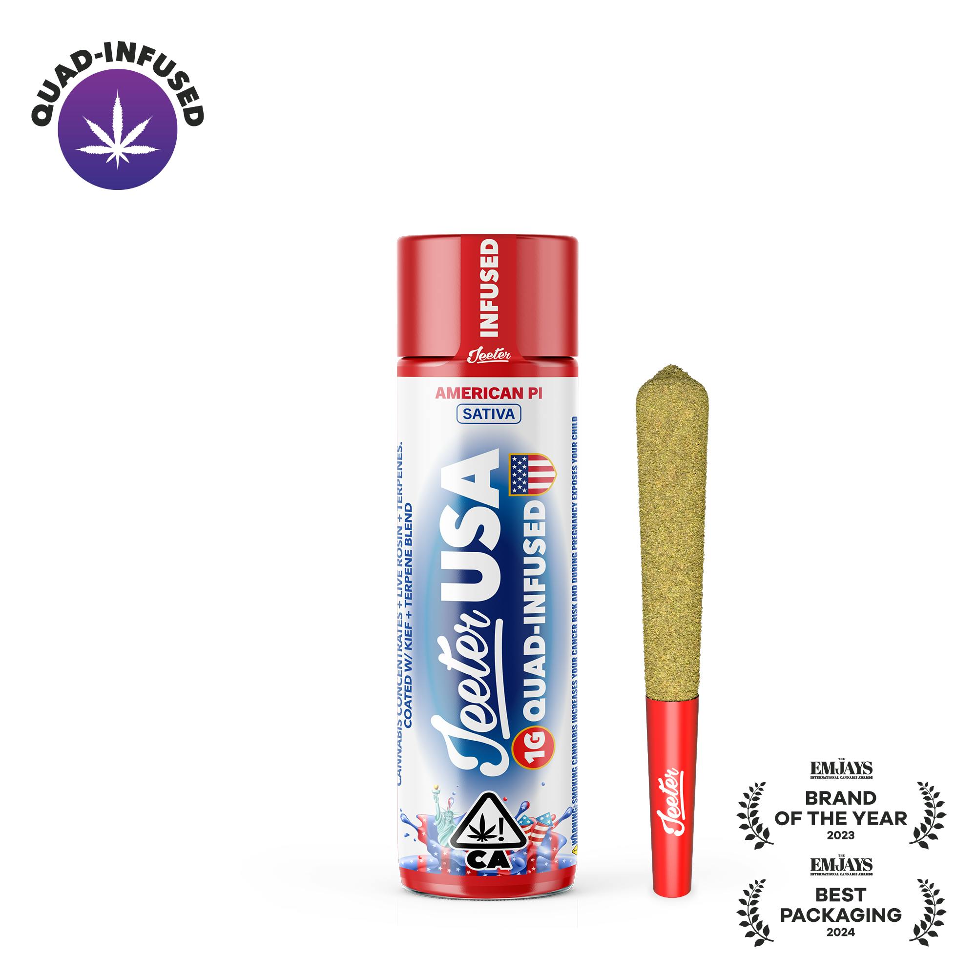 Jeeter - Jeeter WC 26 – American Pi 1G Infused Pre-Roll - 1