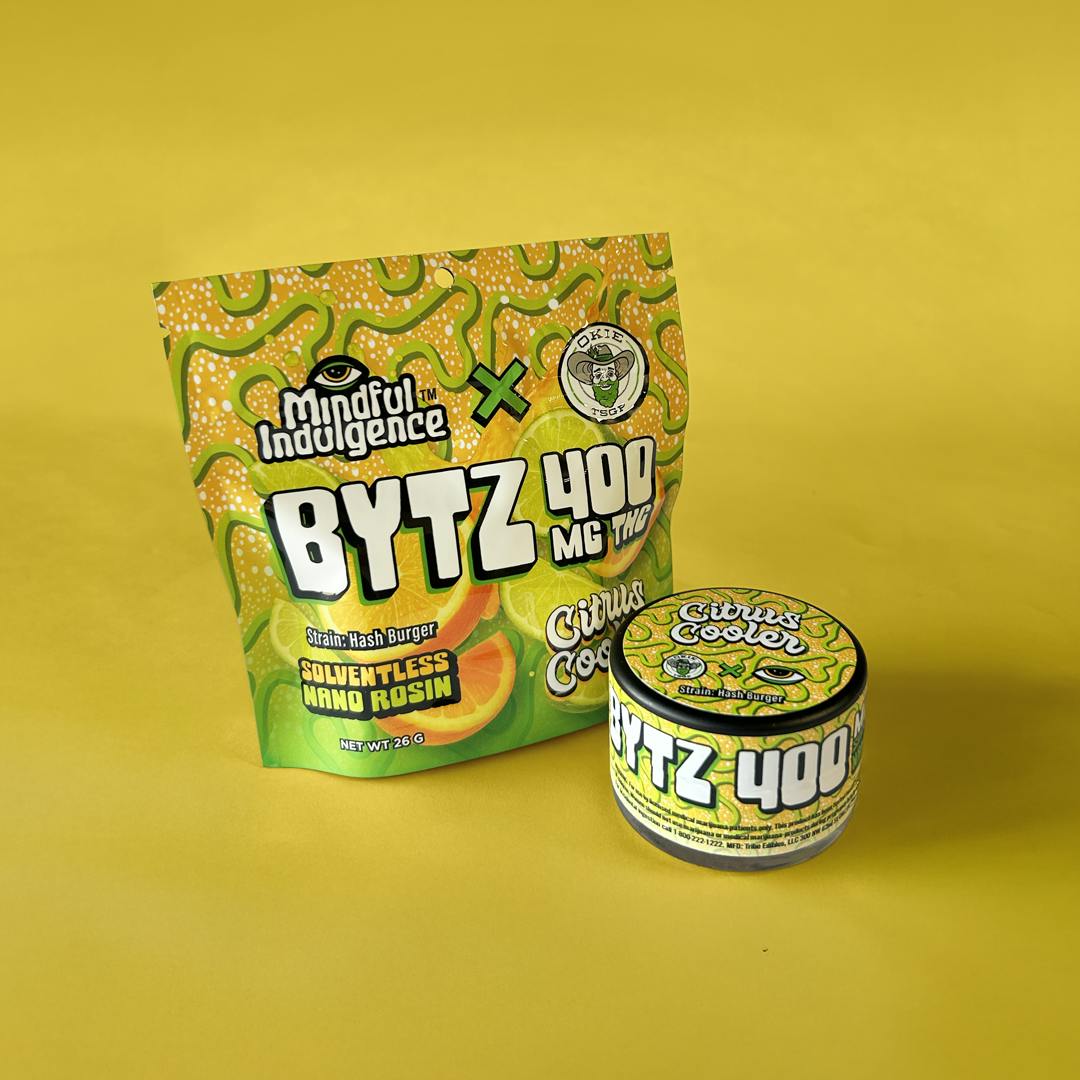Mindful Indulgence - BYTZ - Citrus Cooler - Nano Rosin Gummies - 2 Pack - 400mg Total - 1