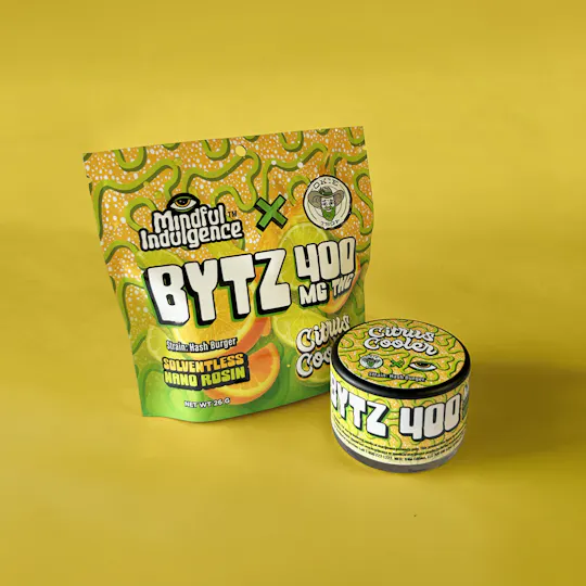 Mindful Indulgence - BYTZ - Citrus Cooler - Nano Rosin Gummies - 2 Pack - 400mg Total - 1