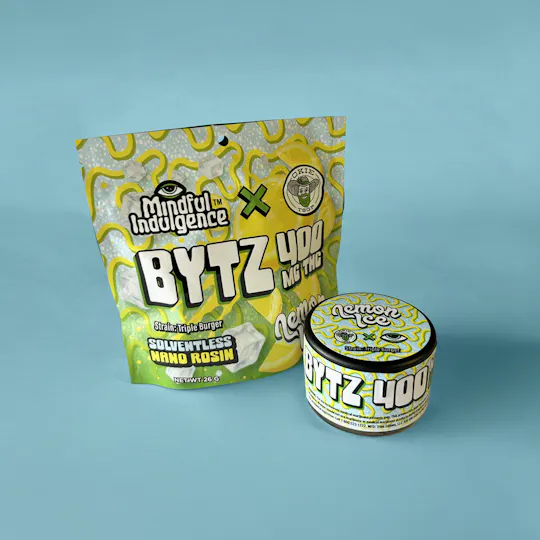 Mindful Indulgence - BYTZ - Lemon Ice - Nano Rosin Gummies - 2 Pack - 400mg Total - 1
