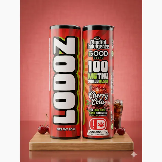 Mindful Indulgence - LoDoz - Cherry Cola - Nano Resin Gummies - 10mg each - 100mg total - 1