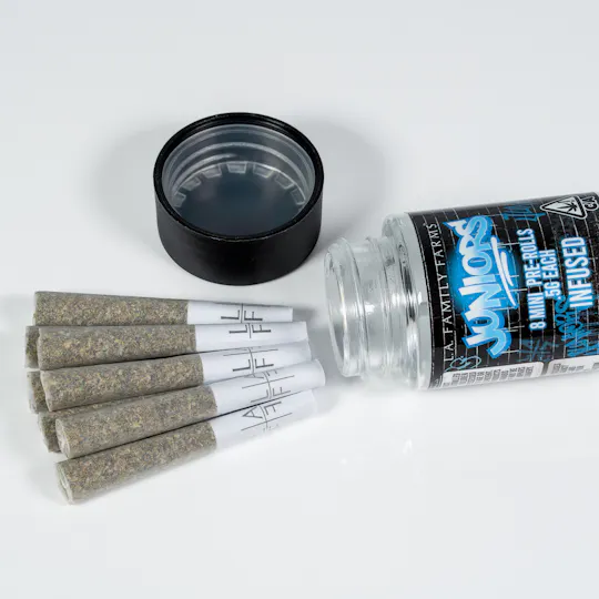 L.A. FAMILY FARMS - JUNIORS 8PK - BIG PERM x HAWAIIAN Z - Mini Infused Pre-rolls - 1