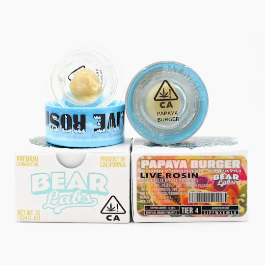 Bear Labs - BEAR Labs - Papaya Burger - Rosin Tier 4 - 1