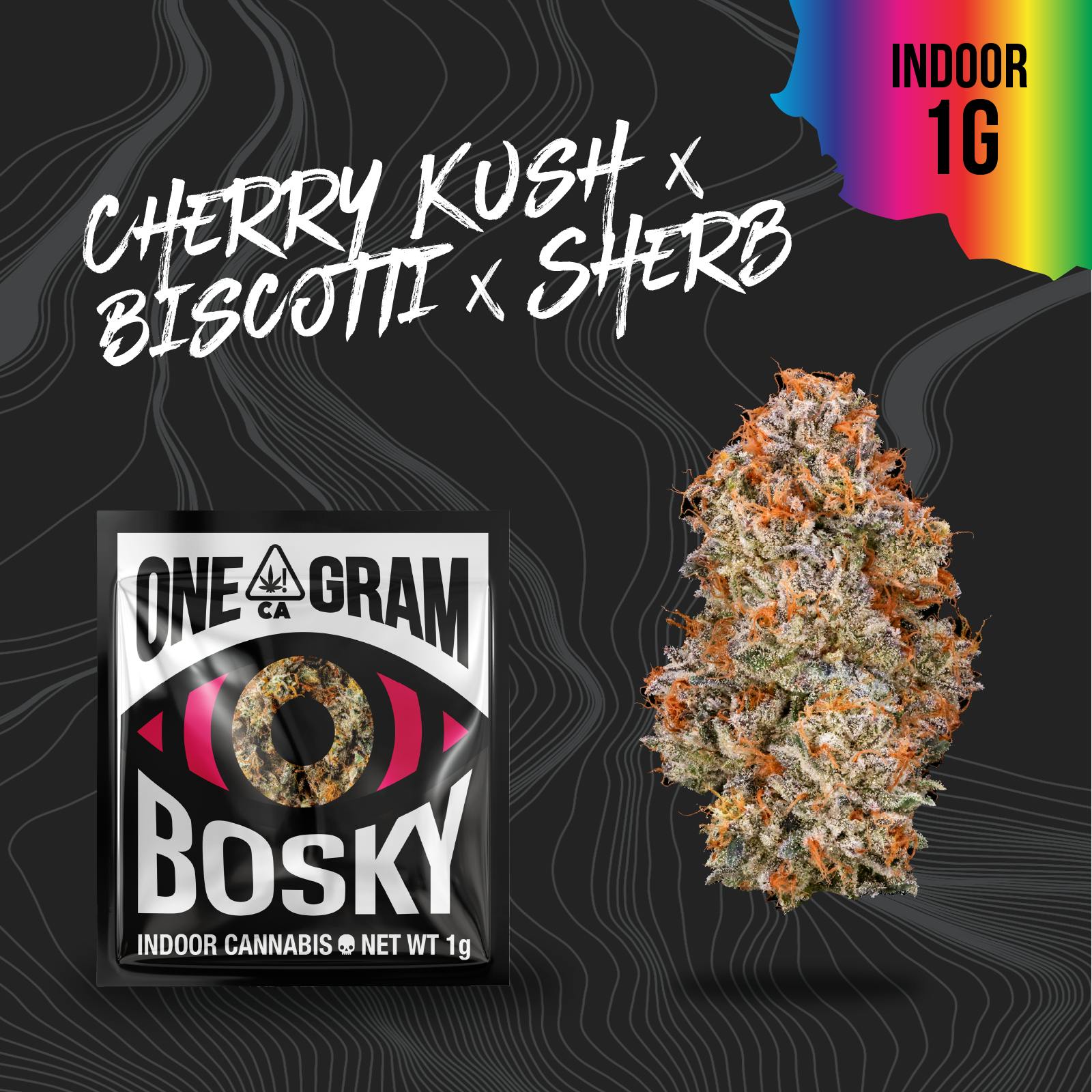 Bosky Genetics - BOSKY | Cherry Kush x Biscotti x Sherb | Exotics | 1g - 1