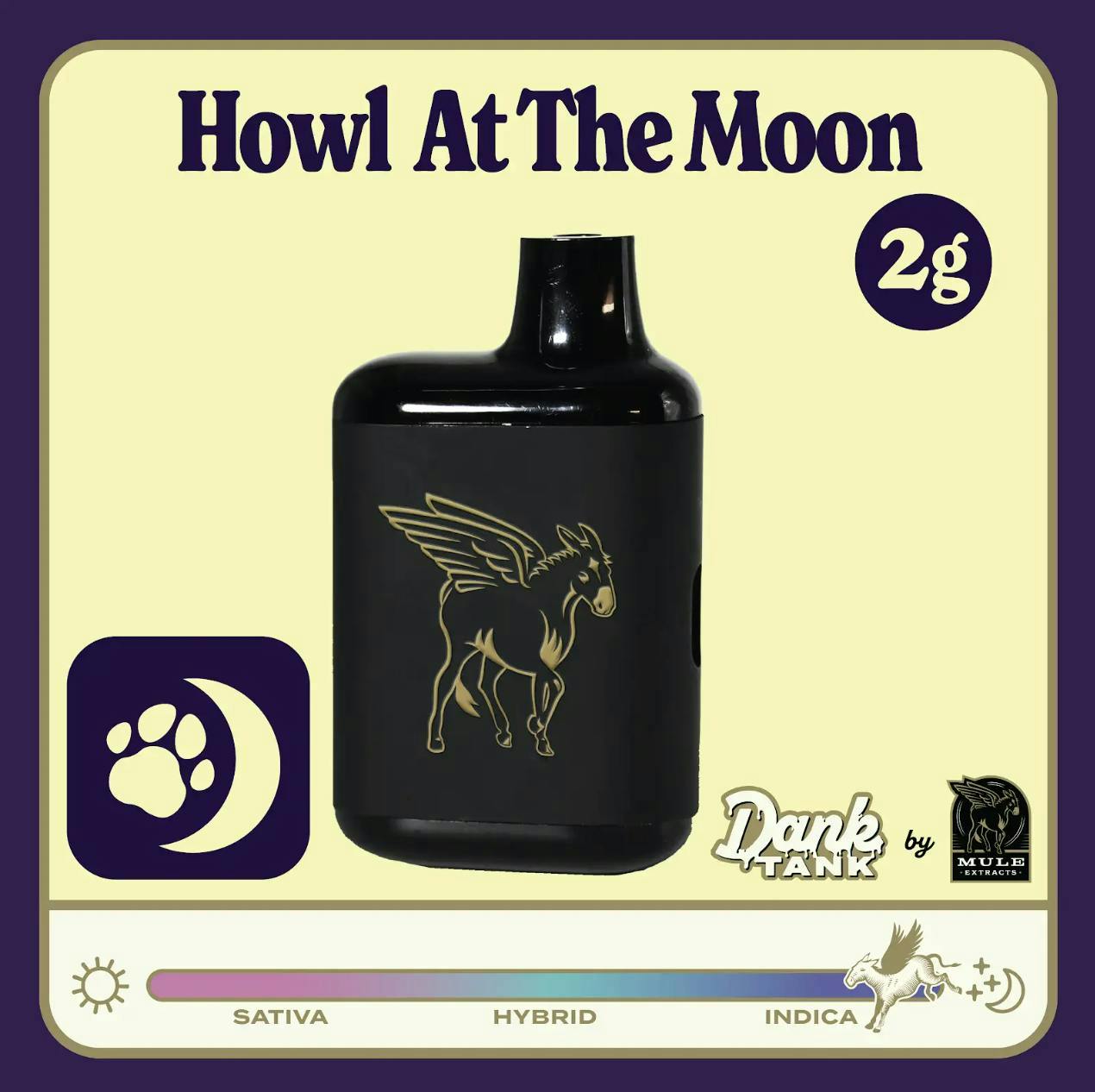 Mule Extracts - Howl at the Moon | Dank Tank LR Disposable | 2g - 1
