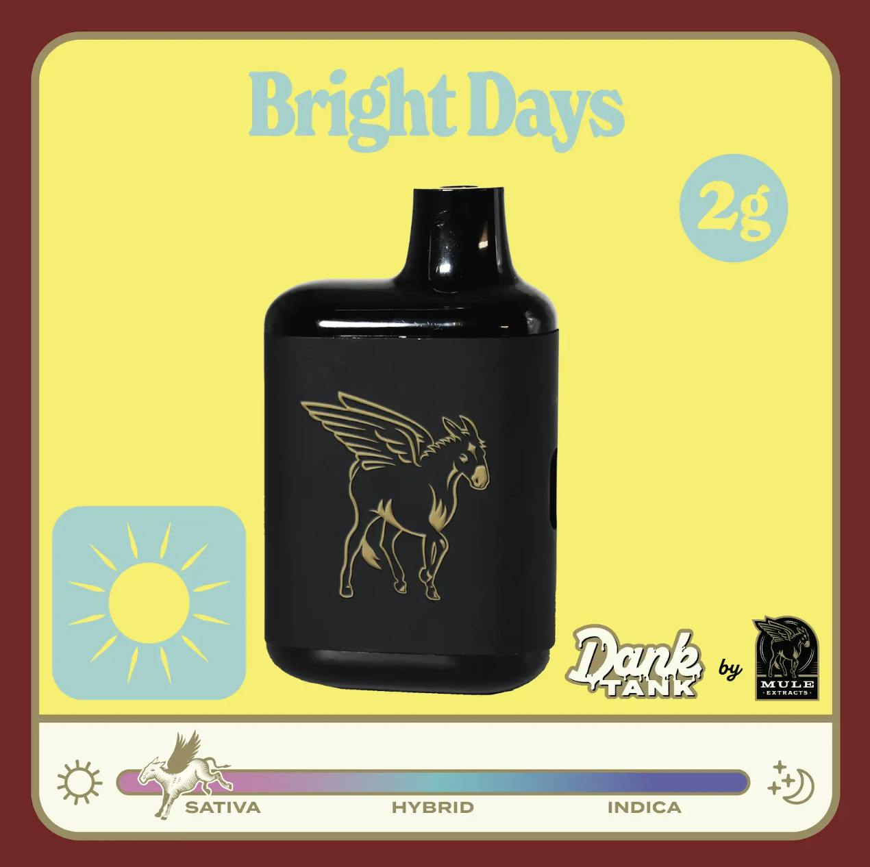 Mule Extracts - Mule Extracts | Bright Days | Dank Tank LR Disposable | 2g - 1