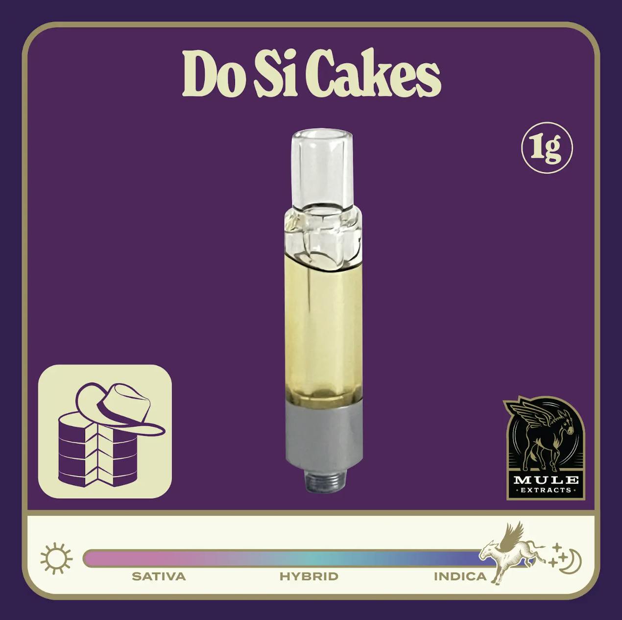 Mule Extracts - Mule Extracts | Do Si Cakes | Live Resin Glass Cartridge | 1g - 1