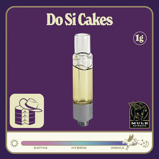 Mule Extracts - Mule Extracts | Do Si Cakes | Live Resin Glass Cartridge | 1g - 1