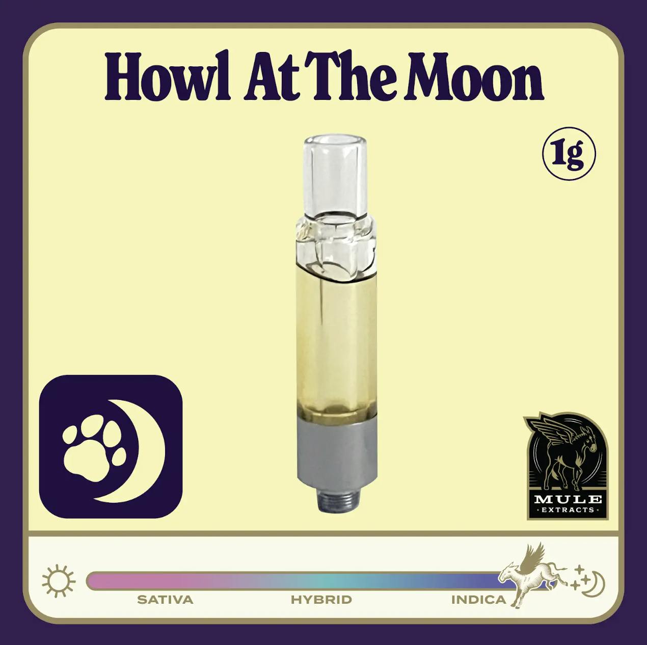 Mule Extracts - Mule Extracts | Howl at the Moon | Live Resin Glass Cartridge | 1g - 1