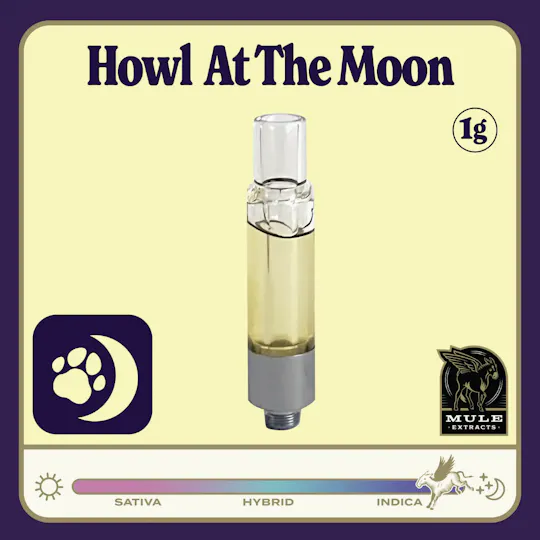 Mule Extracts - Mule Extracts | Howl at the Moon | Live Resin Glass Cartridge | 1g - 1
