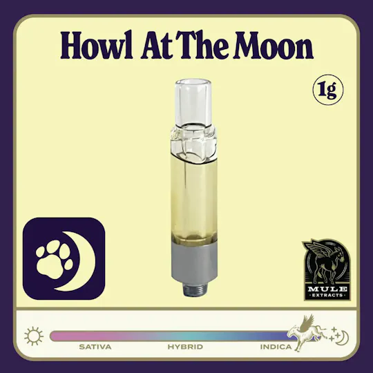 Mule Extracts - Howl at the Moon | Live Resin Glass Cartridge | 1g - 1
