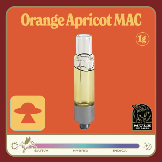 Mule Extracts - Mule Extracts | Orange Apricot MAC | Live Resin Glass Cartridge | 1g - 1