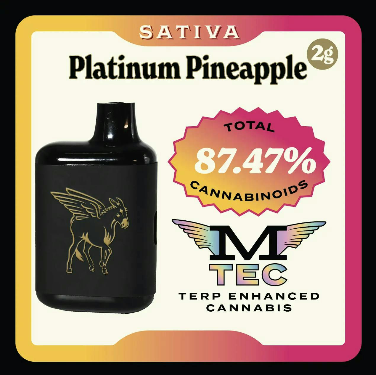Mule Extracts - Platinum Pineapple | M-TEC Disposable | 2g - 1