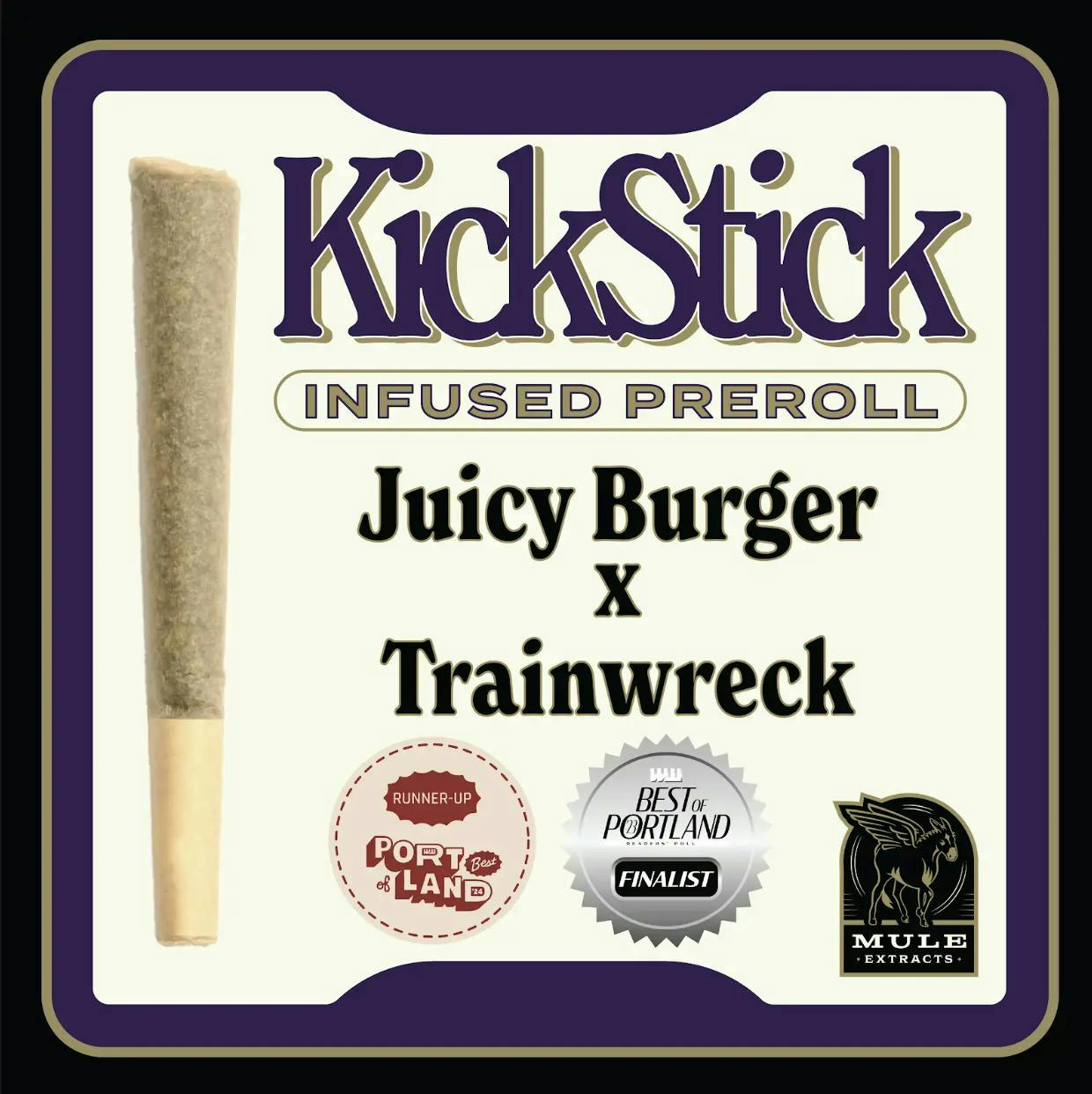Mule Extracts - Juicy Burger x Trainwreck | Infused Joint | 1g - 1