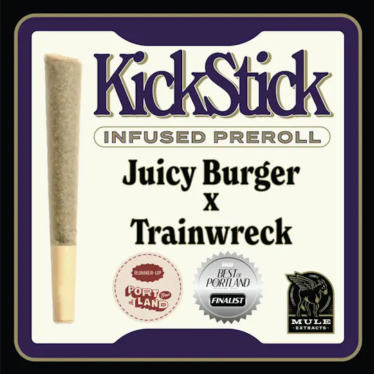 Mule Extracts - Juicy Burger x Trainwreck | Infused Joint | 1g - 1