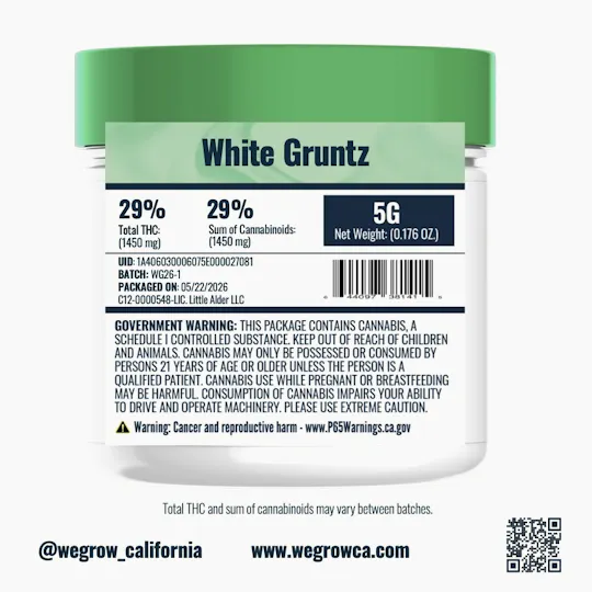 We Grow - We Grow | White Gruntz | Big Buds | 14g - 1
