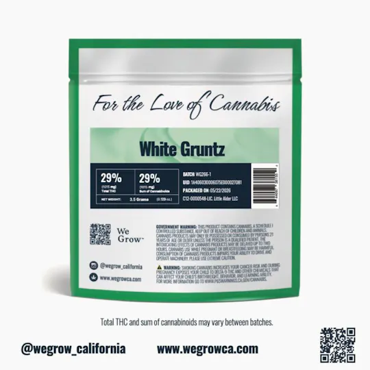 We Grow - We Grow | White Gruntz | Big Buds | 3.5g - 1