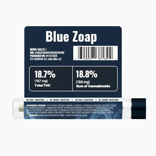 We Grow - We Grow | Blue Zoap | BADBOYZ Joint | 1g - 1