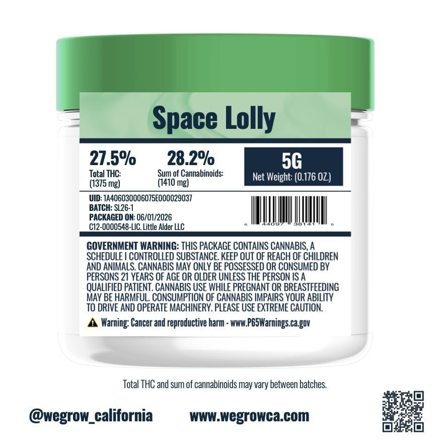 We Grow - We Grow | Space Lolly | Big Buds | 5g - 1