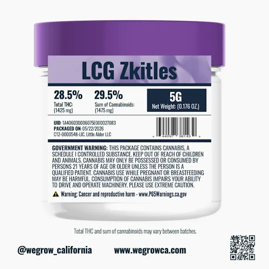 We Grow - We Grow | LCG Zkittles | Big Buds | 5g - 1