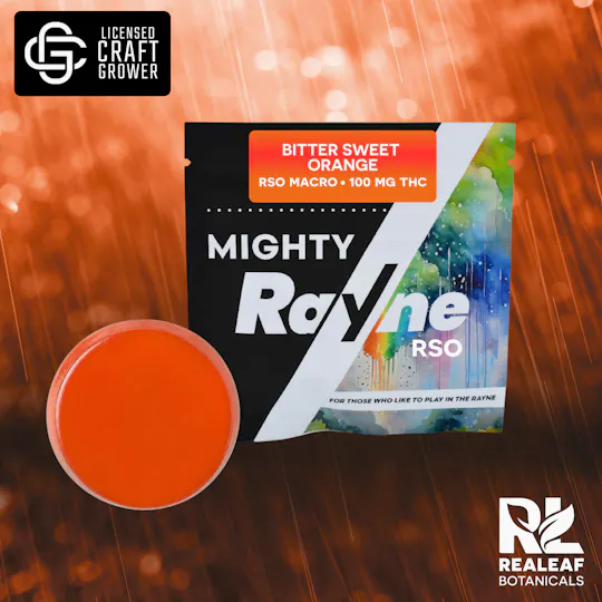 Realeaf Botanicals - Mighty Rayne RSO Macro Gummy - Bitter Sweet Orange 100mg - 1