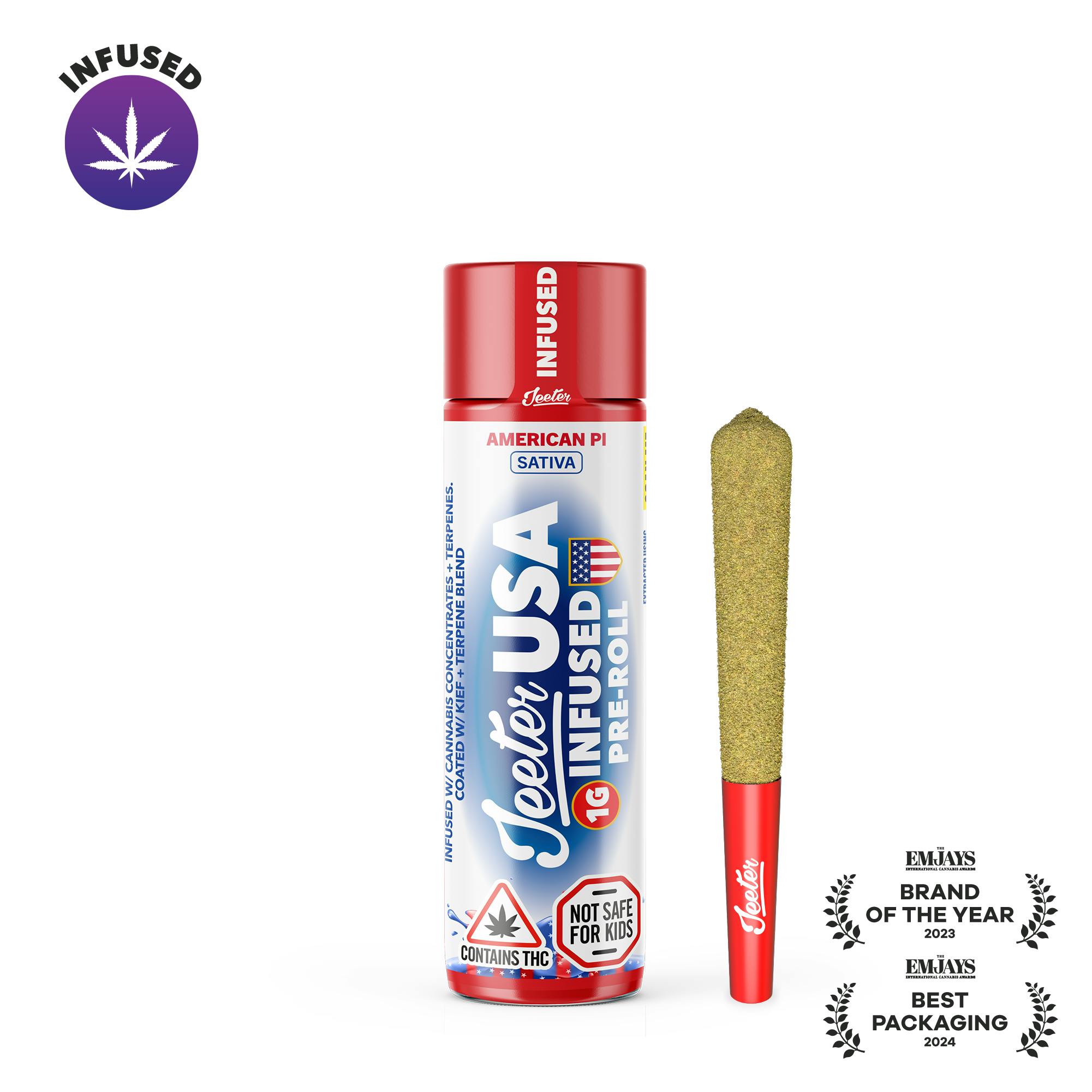 Jeeter - Jeeter WC 26 – American Pi 1G Infused Pre-Roll - 1