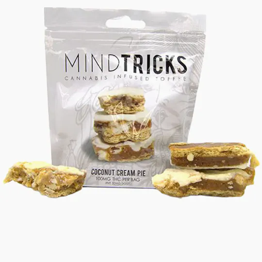 Jetty Extracts - Mind Tricks | Coconut Creme Toffee | 100mg | 20mg/ea | 5pk - 1
