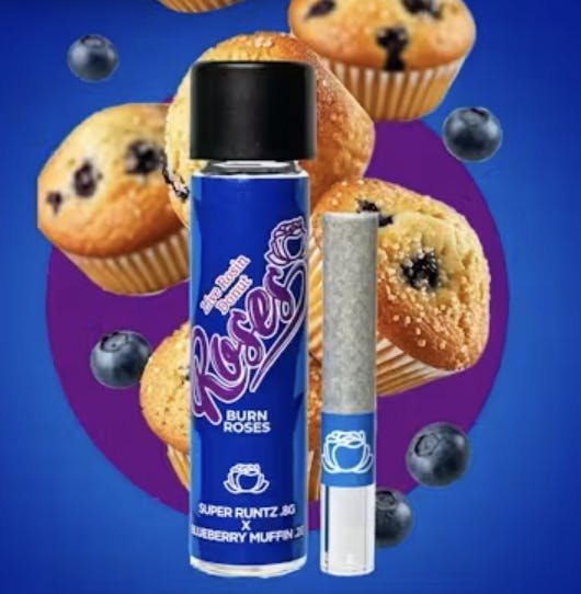 Roses - Super Runtz x Lemon Blueberry Muffin | Live Rosin Donut Infused Joint | 1g - 1