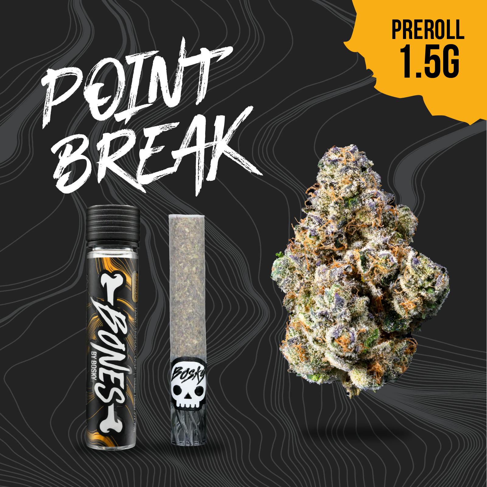 Bosky Genetics - BOSKY | Point Break | Bones Pre-Roll | Citrus | 1.5g - 1
