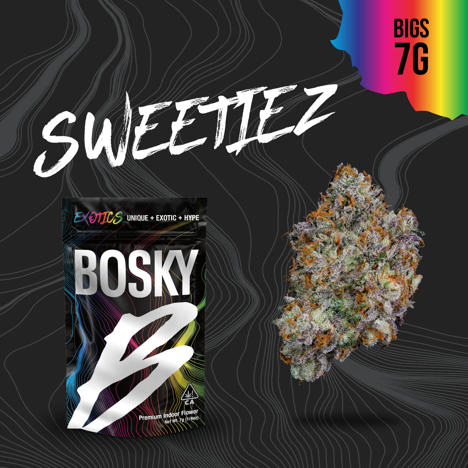 Bosky Genetics - BOSKY | Sweetiez | Big Buds | Exotics | 7g - 1