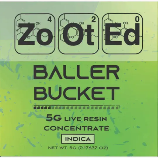 Zooted Brandz - MI - Zkittlez | Baller Bucket | Live Resin Badder | 5g - 1