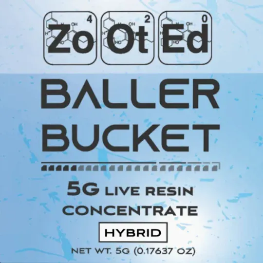 Zooted Brandz - MI - Zoap | Baller Bucket | Live Resin Badder | 5g - 1