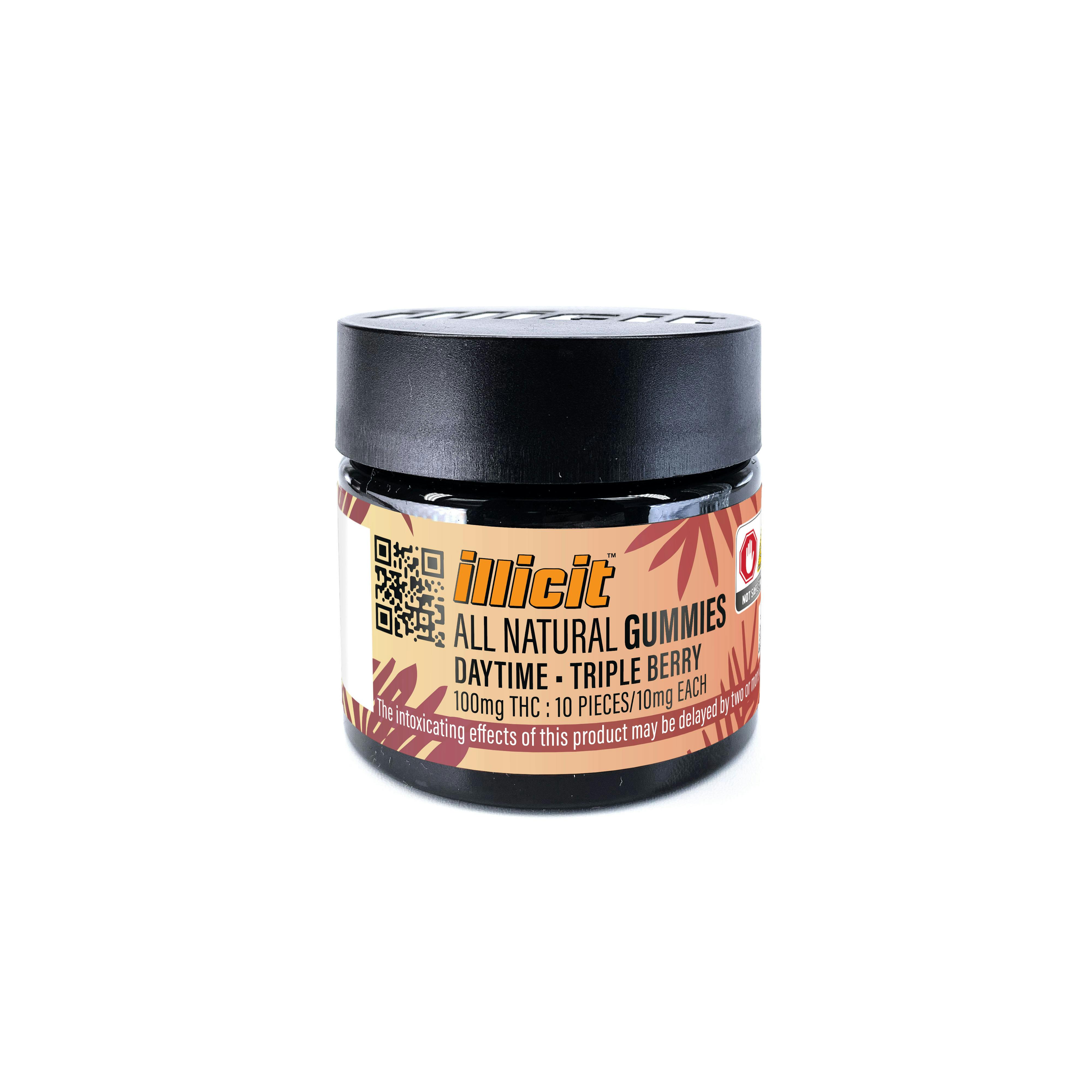 ILLICIT - Triple Berry 100mg All Natural Gummies - 1