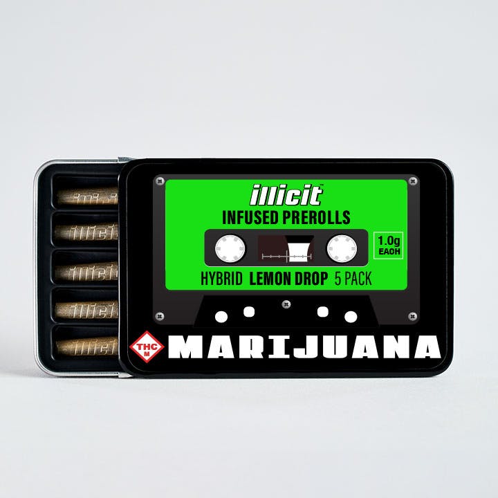 ILLICIT - Lemon Drop 1g Infused Prerolls 5pk - 1