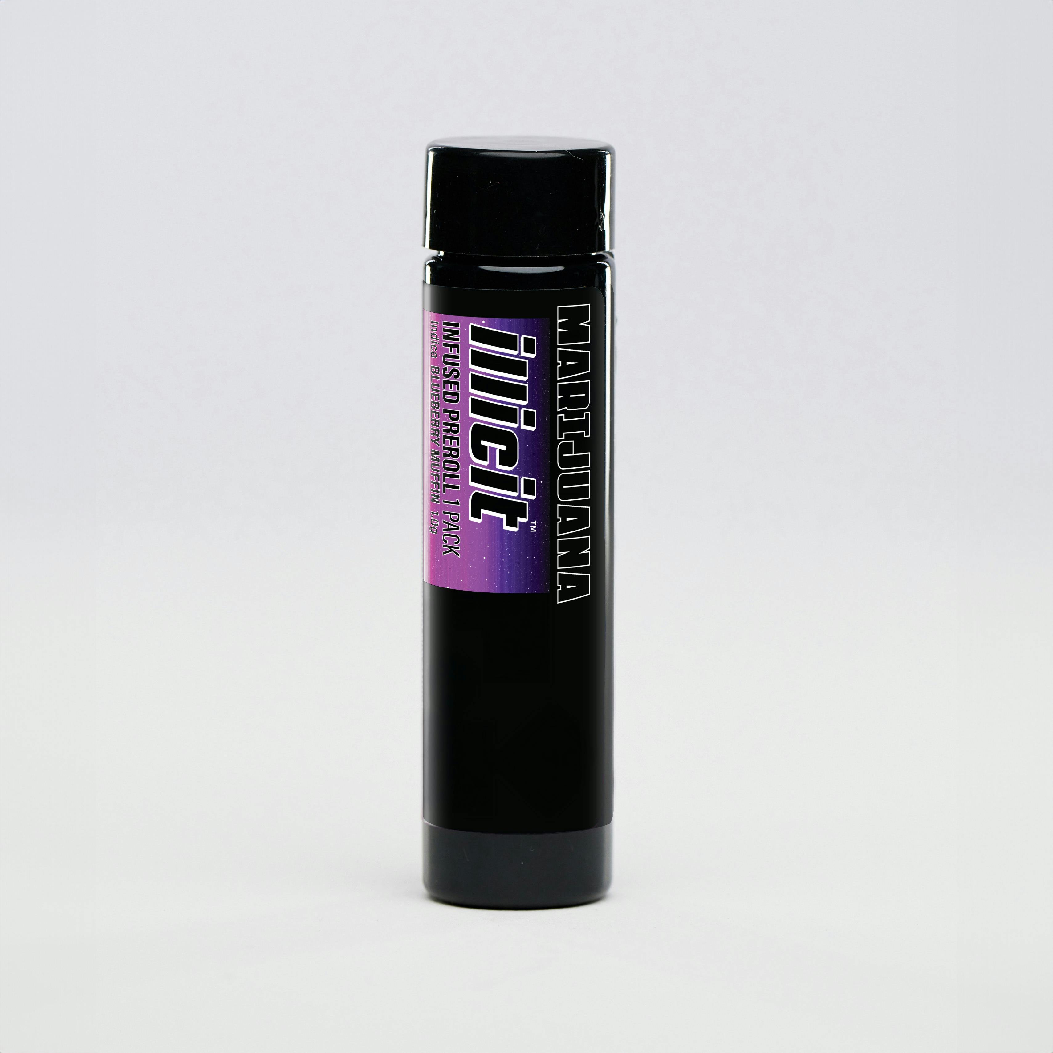 ILLICIT - Blueberry Muffin 1g Infused Preroll Single - 1