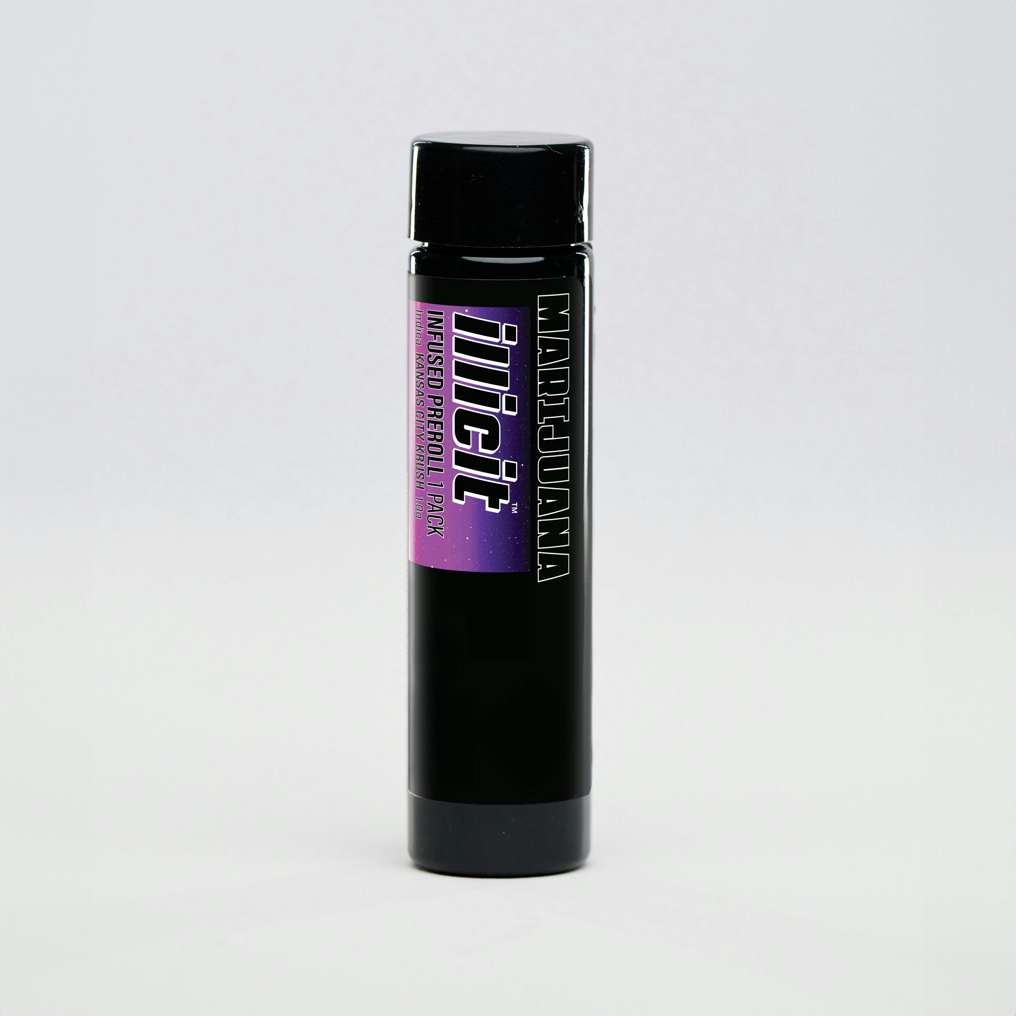 ILLICIT - Kansas City Krush 1g Infused Preroll Single - 1