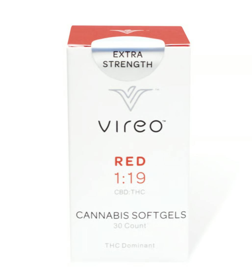 Vireo - Red ES | 19:1 Softgels | THC:CBD 271mg:14mg | 30ct | 10mg:0.5mg each - 1