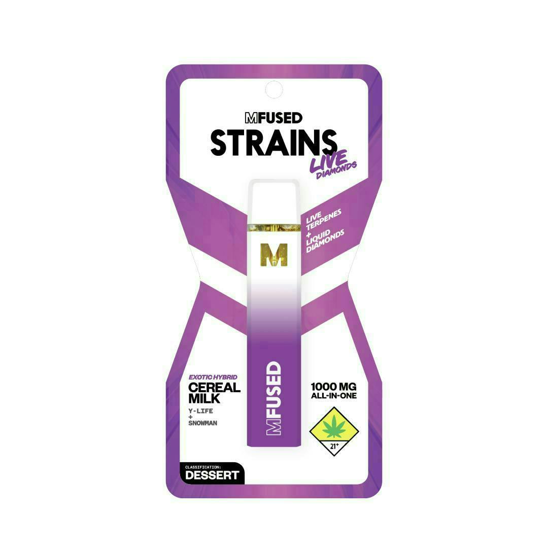 Super Fog by MFused - Cereal Milk - STRAINS Live Diamonds Disposable - 1