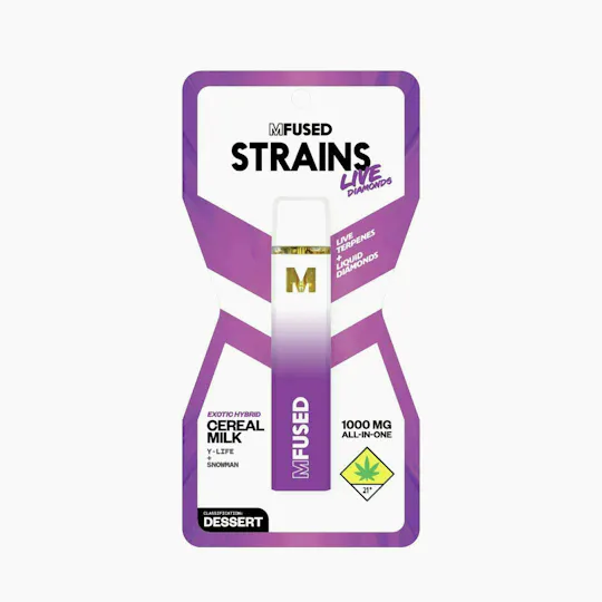 Super Fog by MFused - Cereal Milk - STRAINS Live Diamonds Disposable - 1