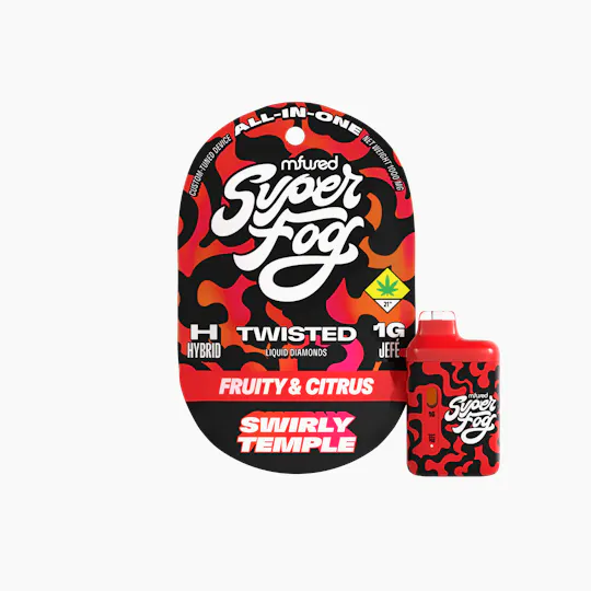 Super Fog by MFused - TWISTED Liquid Diamonds 1g Jefé - Swirly Temple - 1
