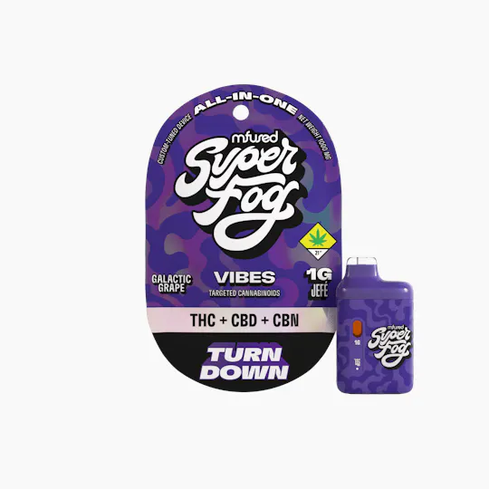 Super Fog by MFused - VIBES Targeted Cannabinoids 1g Jefé - Turn Down - 1