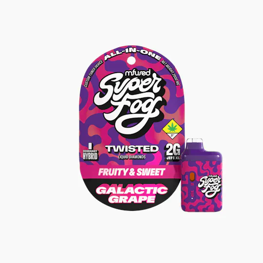 Super Fog by MFused - TWISTED Liquid Diamonds 2g Jefé - Galactic Grape - 1