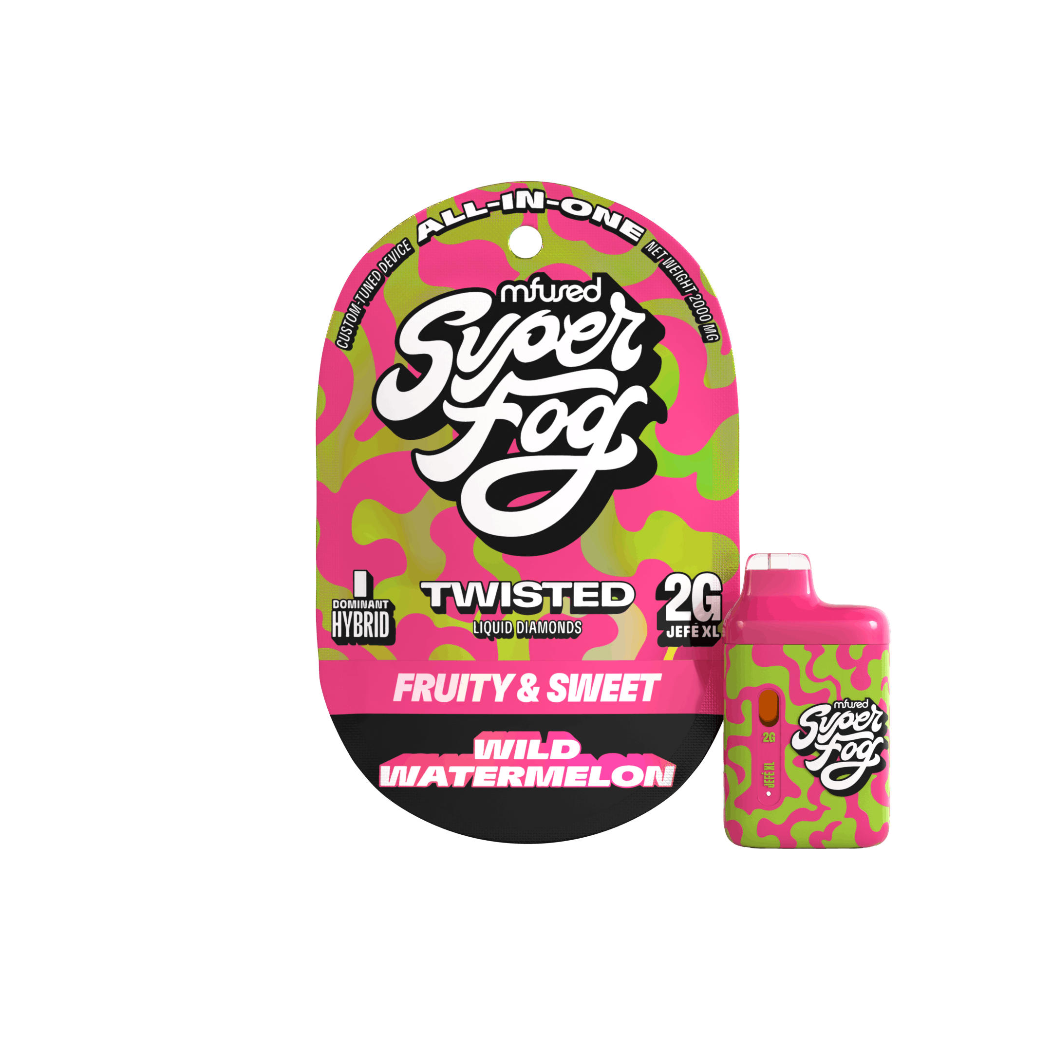 Super Fog by MFused - TWISTED Liquid Diamonds 2g Jefé - Wild Watermelon - 1