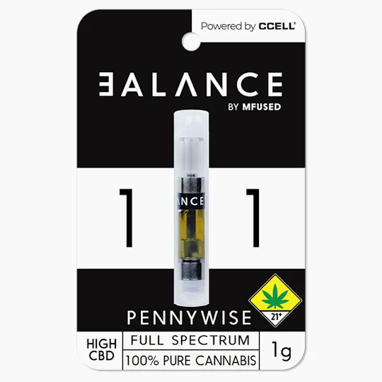 Super Fog by MFused - BALANCE - Pennywise 1:1 CBD Cartridge - 1