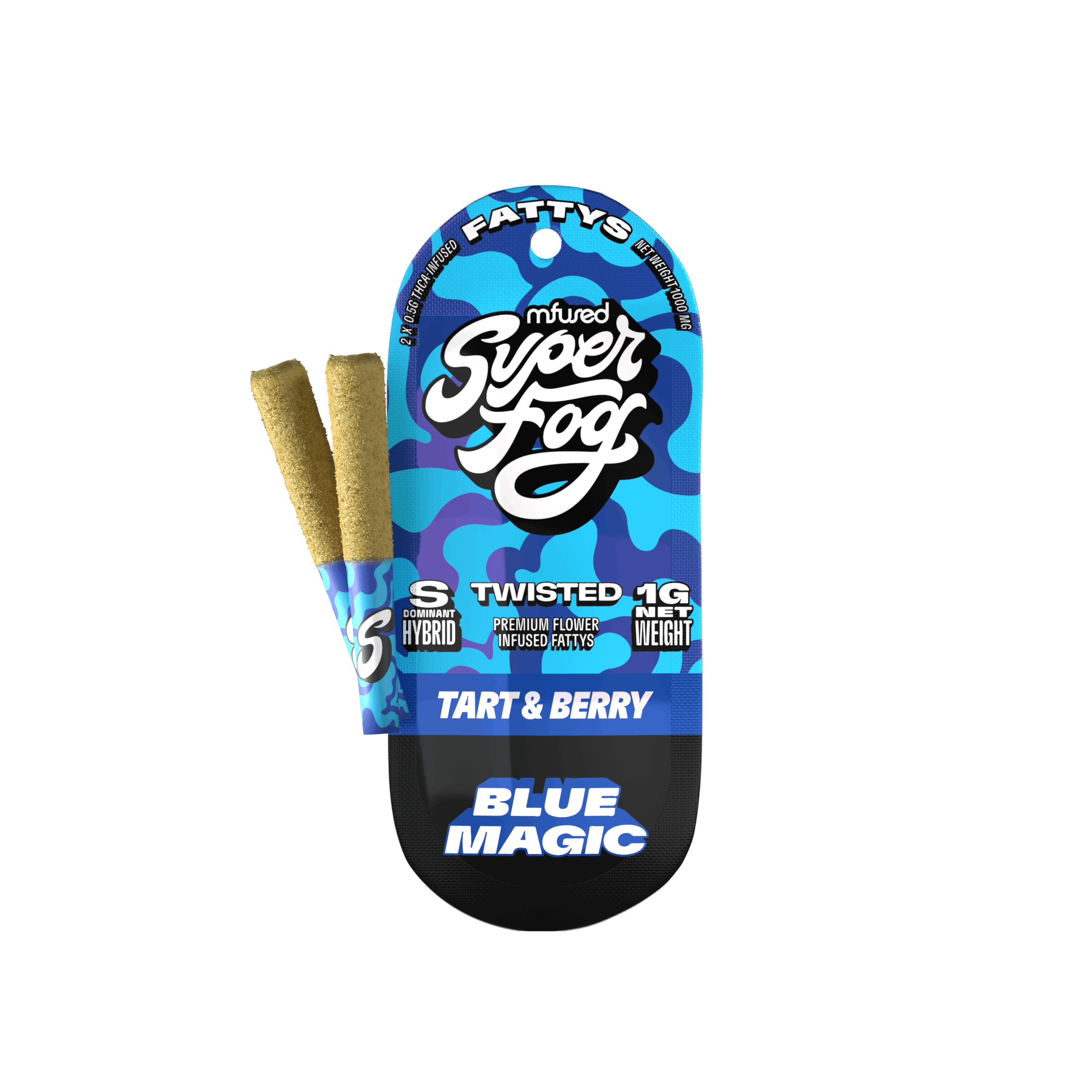 Super Fog by MFused - TWISTED Infused Fattys 2pk - Blue Magic - 1