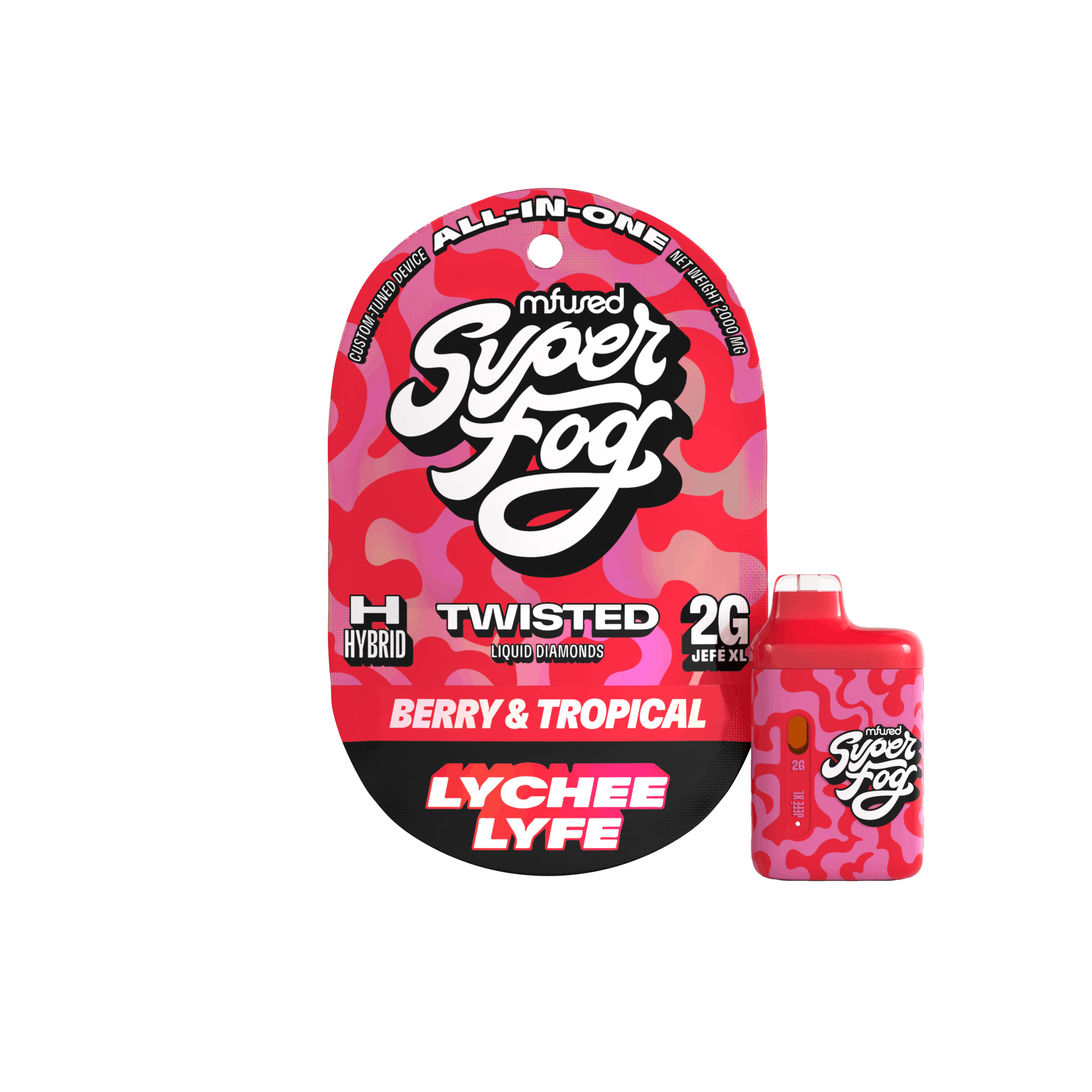Super Fog by MFused - TWISTED Liquid Diamonds 2g Jefé - Lychee Lyfe - 1