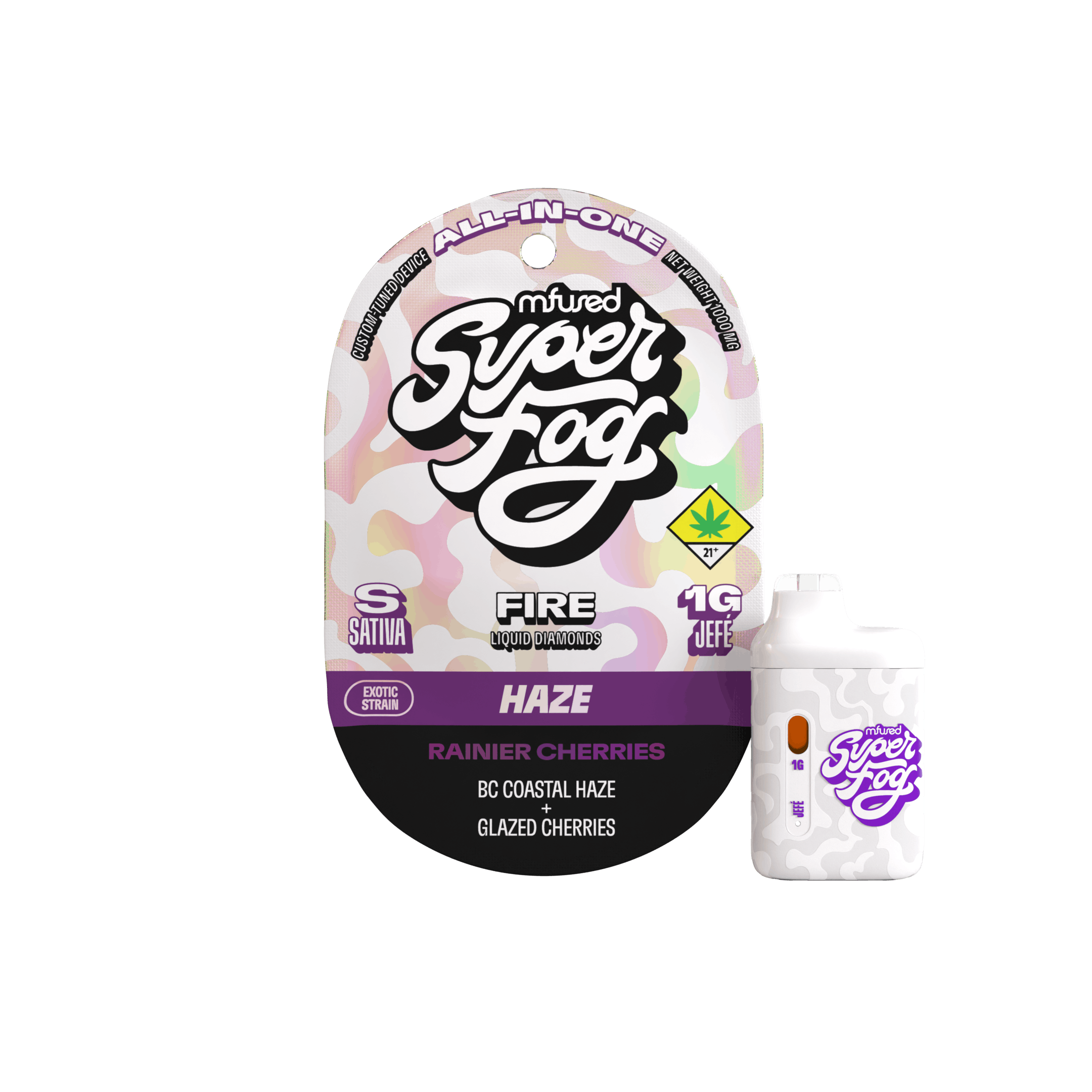 Super Fog by MFused - Rainier Cherries | Liquid Diamond Disposable | 1g - 1