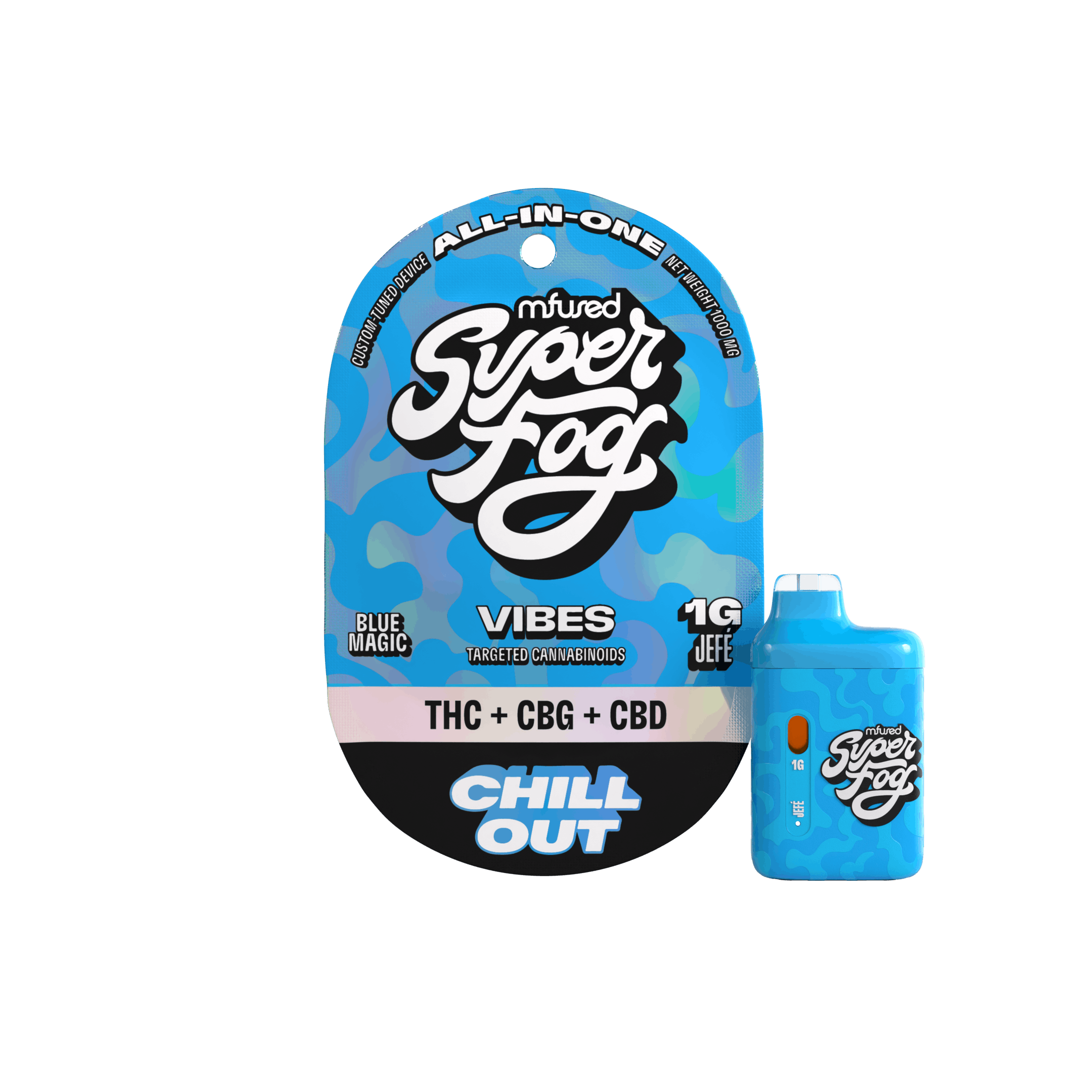 Super Fog by MFused - VIBES Targeted Cannabinoids 1g Jefé - Chill Out - 1
