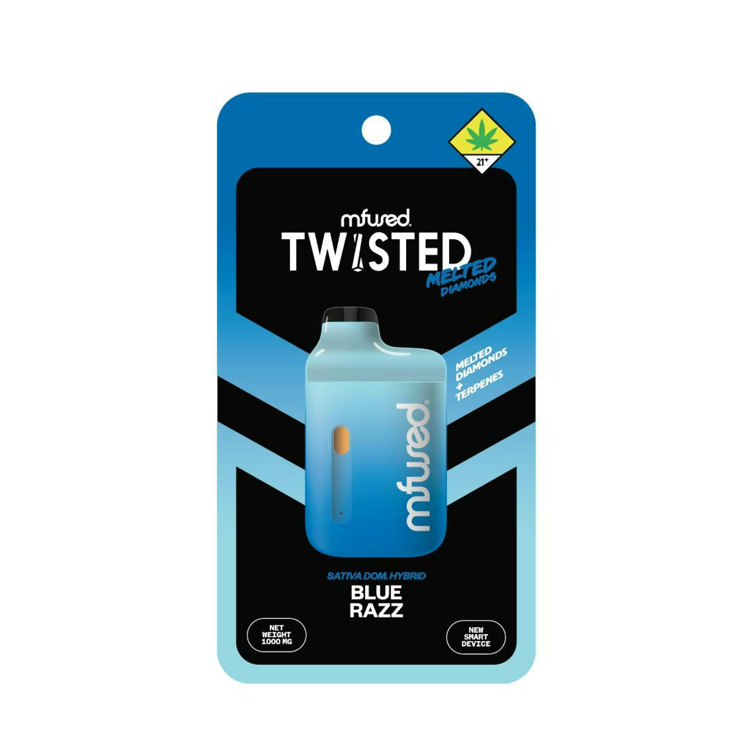 Super Fog by MFused - TWISTED Melted Diamonds Jefé - Blue Razz - 1